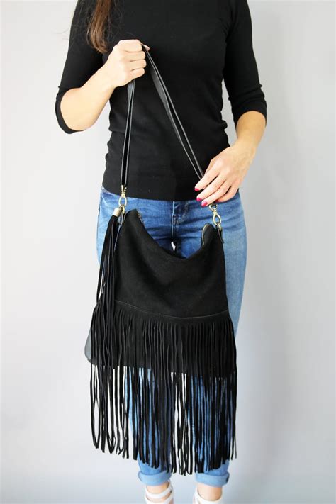 cross body bag with fringe